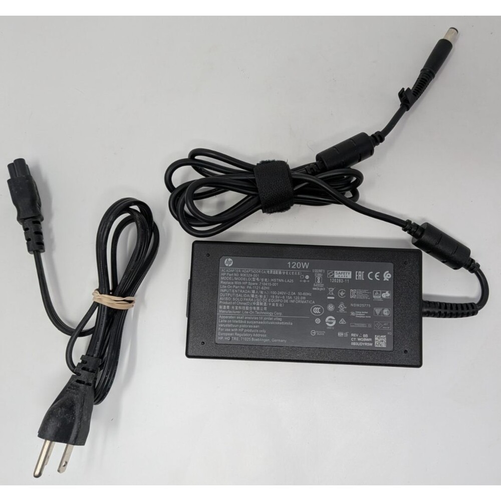 Genuine HP 120W Charger HSTNN-LA25 906329-001 19.5V 6.15A OEM